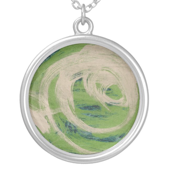 Water's Edge Silver Plated Necklace (Front)