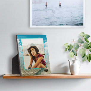 Waters Edge Standing Photo Frame Plaque