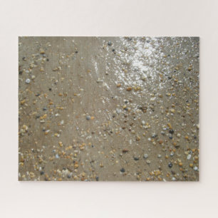 Water's Edge Stones Shells Beach Ocean Sand Summer Jigsaw Puzzle