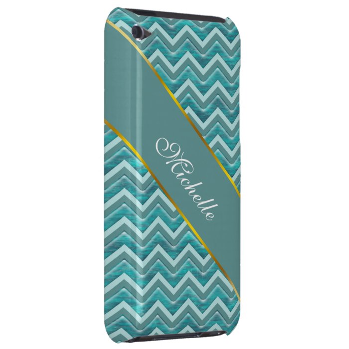 Waters Glitter Chevron Pattern Case Mate iPod Touch Case