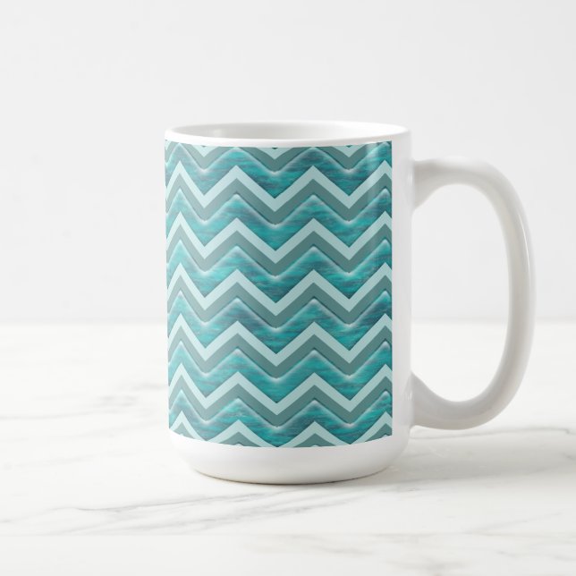 Waters Glitter Chevron Pattern Coffee Mug (Right)