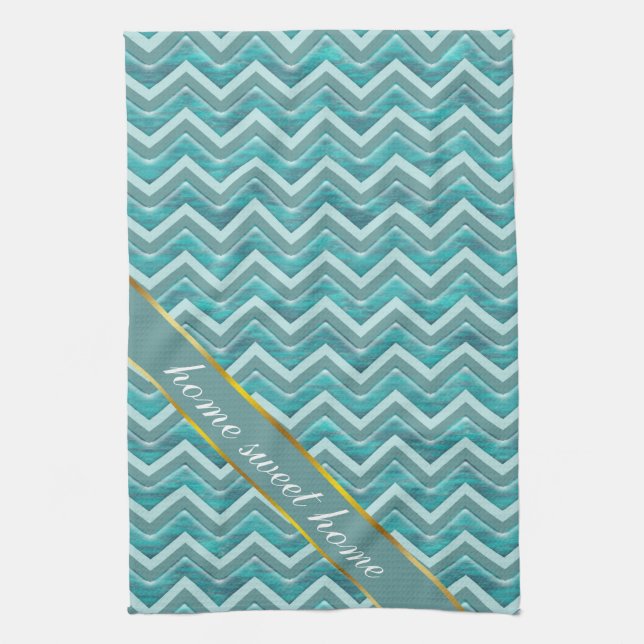 Waters Glitter Chevron Pattern Towel (Vertical)