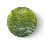 Waters of Oak Creek Yellow and Green Nature Photo Button
