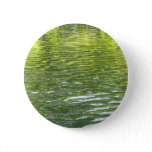 Waters of Oak Creek Yellow and Green Nature Photo Button