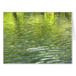 Waters of Oak Creek Yellow and Green Nature Photo Card