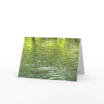 Waters of Oak Creek Yellow and Green Nature Photo Card