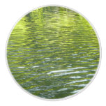 Waters of Oak Creek Yellow and Green Nature Photo Ceramic Knob