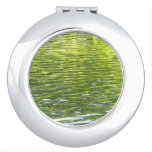 Waters of Oak Creek Yellow and Green Nature Photo Compact Mirror