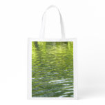 Waters of Oak Creek Yellow and Green Nature Photo Grocery Bag