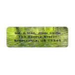 Waters of Oak Creek Yellow and Green Nature Photo Label