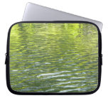 Waters of Oak Creek Yellow and Green Nature Photo Laptop Sleeve