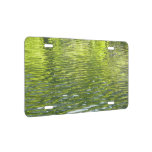 Waters of Oak Creek Yellow and Green Nature Photo License Plate