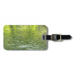 Waters of Oak Creek Yellow and Green Nature Photo Luggage Tag