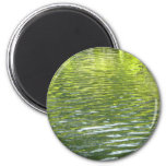 Waters of Oak Creek Yellow and Green Nature Photo Magnet
