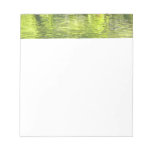 Waters of Oak Creek Yellow and Green Nature Photo Notepad