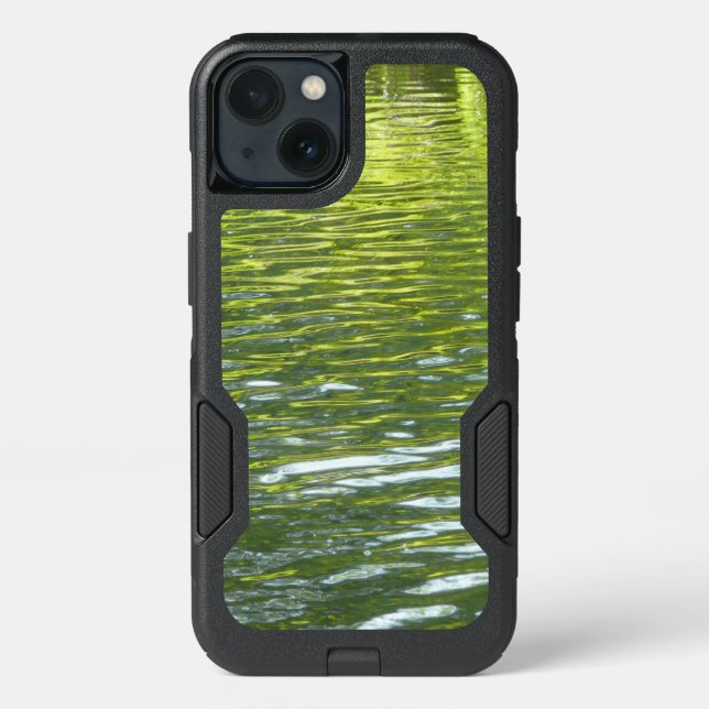 Waters of Oak Creek Yellow and Green Nature Photo Otterbox iPhone Case (Back)