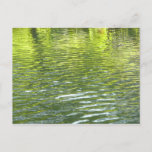 Waters of Oak Creek Yellow and Green Nature Photo Postcard