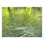 Waters of Oak Creek Yellow and Green Nature Photo Print
