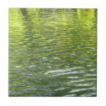 Waters of Oak Creek Yellow and Green Nature Photo Tile
