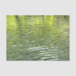 Waters of Oak Creek Yellow and Green Nature Photo Tissue Paper
