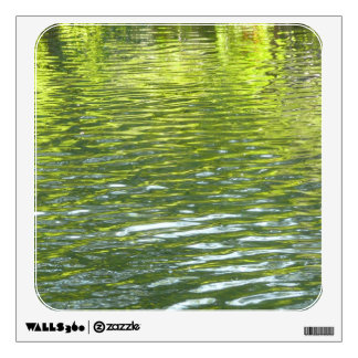 Waters of Oak Creek Yellow and Green Nature Photo Wall Decal
