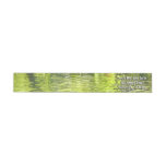 Waters of Oak Creek Yellow and Green Nature Photo Wrap Around Label