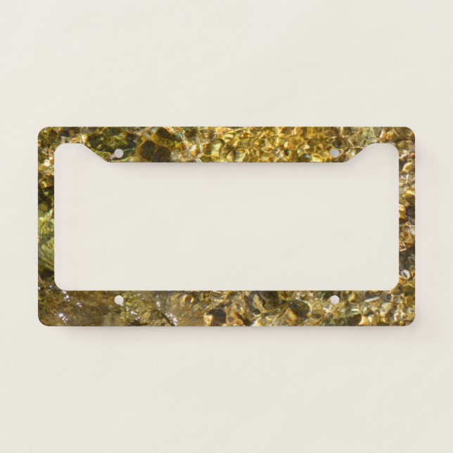 Waters of the Kaweah River Abstract Nature License Plate Frame (Front)