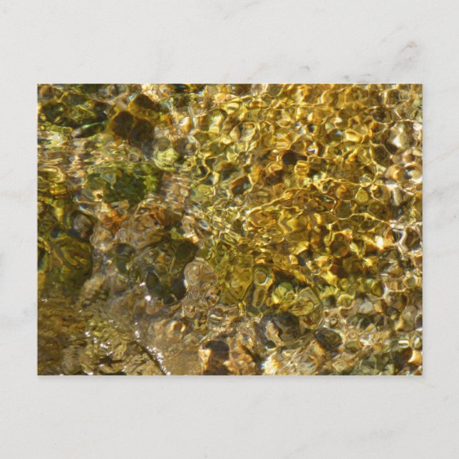 Waters of the Kaweah River Abstract Nature Postcard (Front)