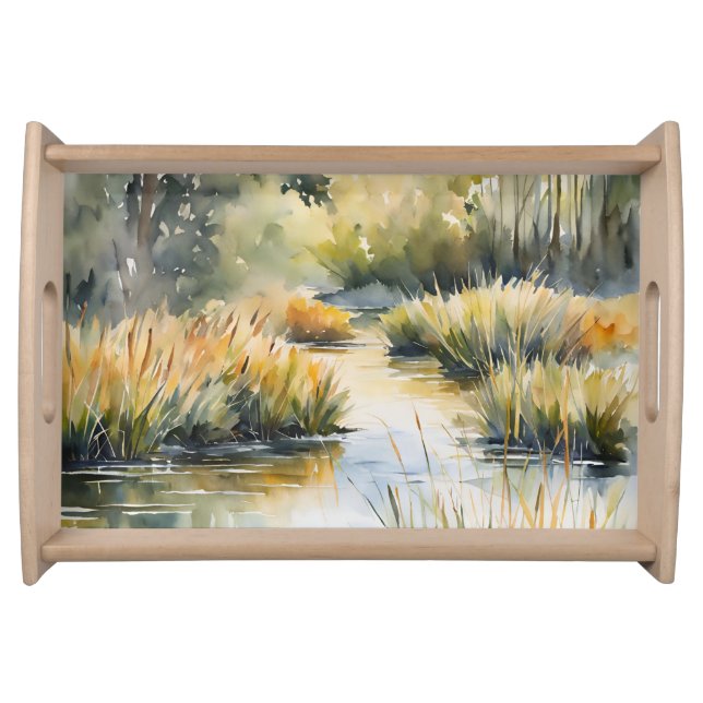 Waterscape Creek Summer Nature Serving Tray (Front)