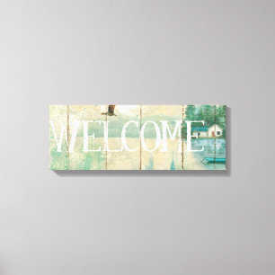 Waterside Lodge Canvas Print