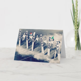 Waterskiiers bringing holiday cheer!