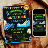 Waterslide Bash Summer Boy Birthday Party