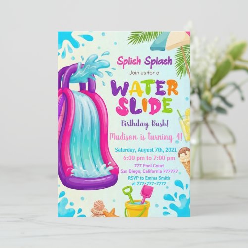 Waterslide Birthday, Let's make a Splash, Summer