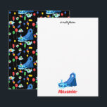 Waterslide Kids Summer Splish Splash Birthday Note Card<br><div class="desc">A unique hand drawn waterslide theme featuring a water slide,  balloons,  popsicles and beach balls. This waterslide design is ideal for kids Summer birthday parties,  bedroom decor and personalized gifts. A cute design perfect for anyone who loves Summer fun and waterslides.</div>