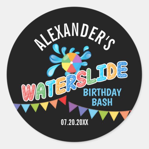Waterslide Party Sticker