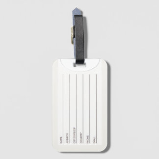 Watersmear  luggage tag