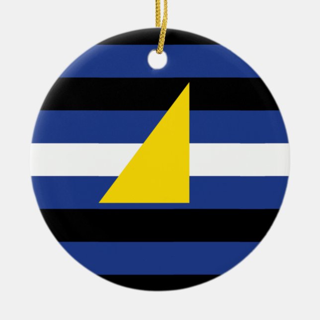 Watersports Pride Flag Ceramic Ornament (Front)