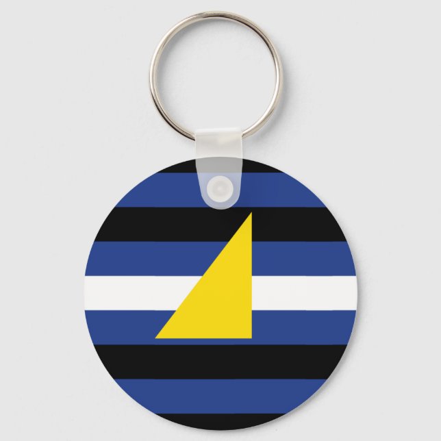 Watersports Pride Flag Keychain (Front)