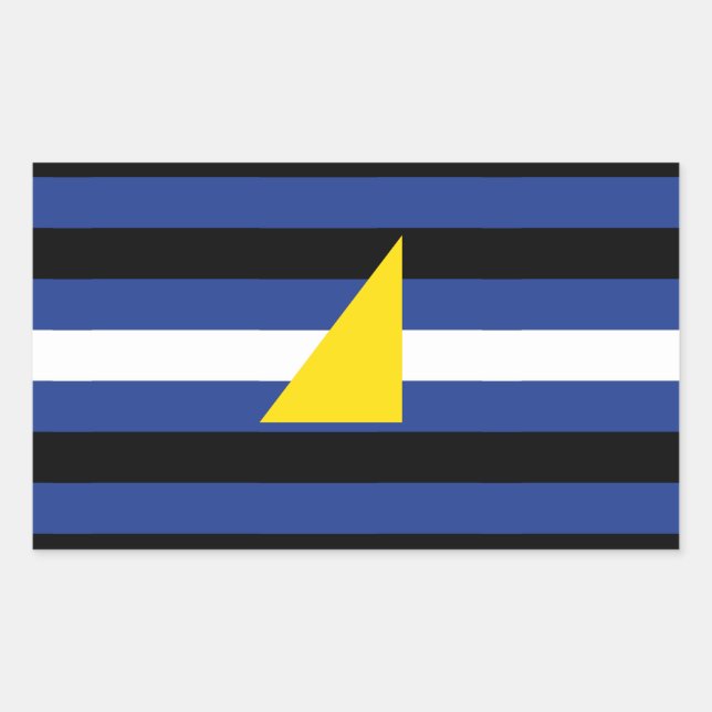Watersports Pride Flag Rectangular Sticker (Front)
