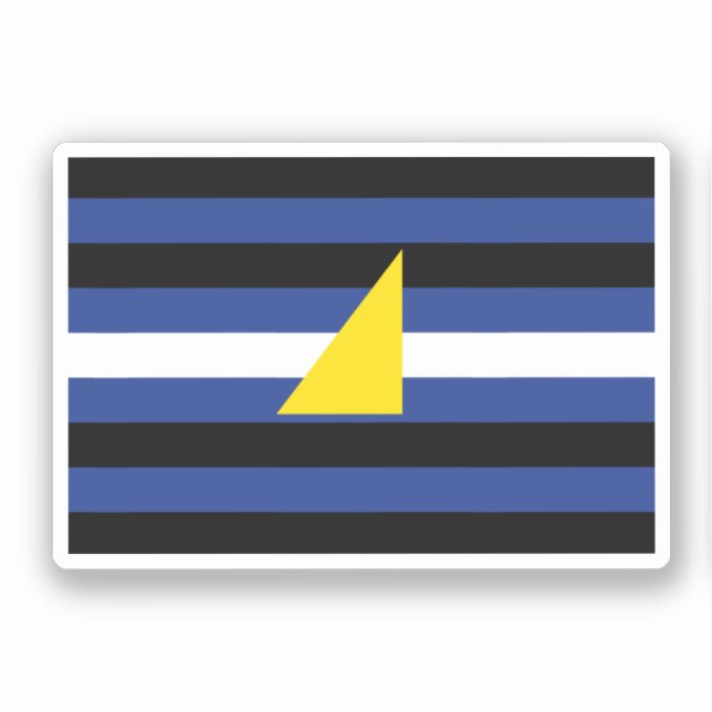 Watersports Pride Flag Sticker (Front)