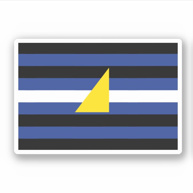 Watersports Pride Flag Sticker (Front)