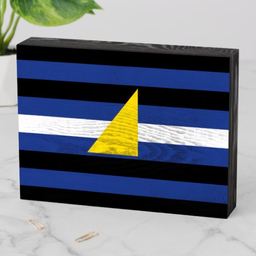 Watersports Pride Flag Wooden Box Sign