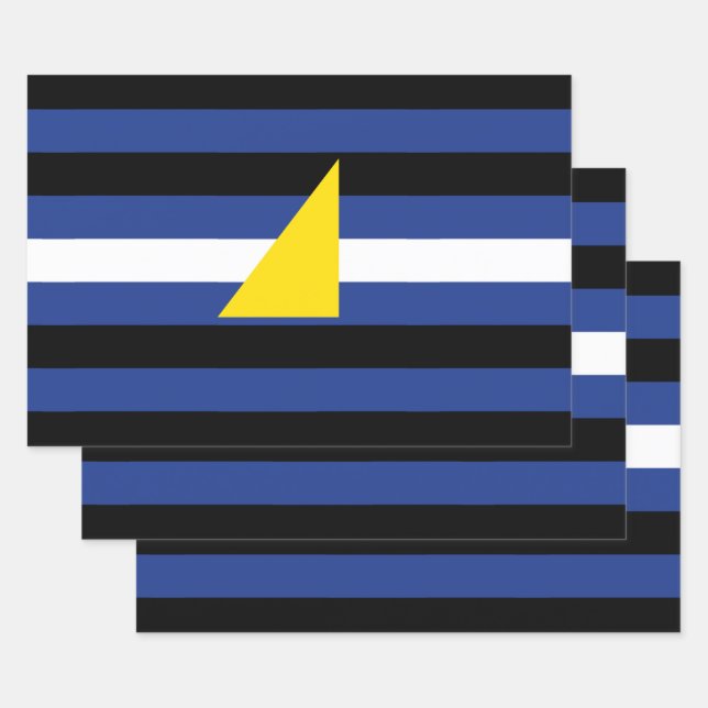 Watersports Pride Flag Wrapping Paper Sheets (Set)