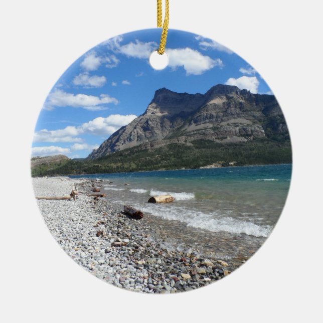 Waterton Lake- Alberta, Canada Ceramic Ornament (Front)