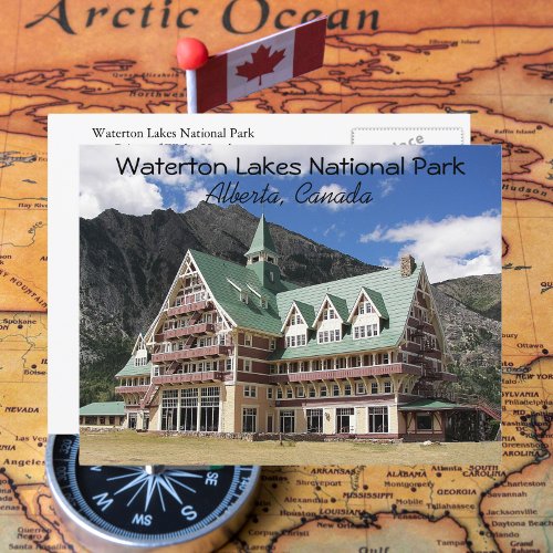 Waterton Lakes National Park Alberta Canada Postcard