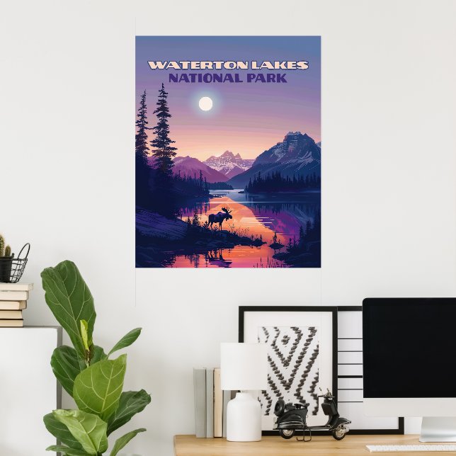 Waterton Lakes National Park Canada Alberta  Poster (Home Office)