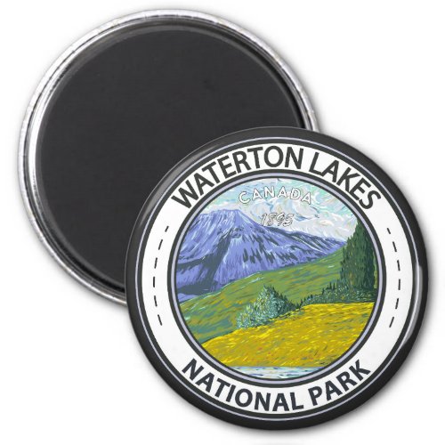 Waterton Lakes National Park Canada Badge Magnet