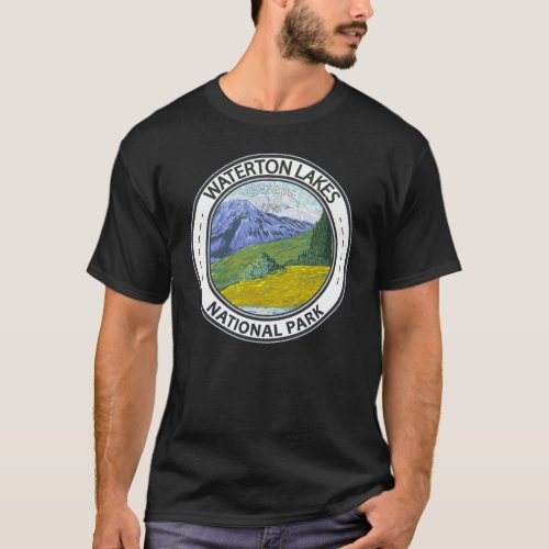 Waterton Lakes National Park Canada Badge T_Shirt