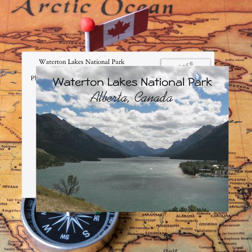 Waterton Lakes National Park Canada Travel Photo Postcard
