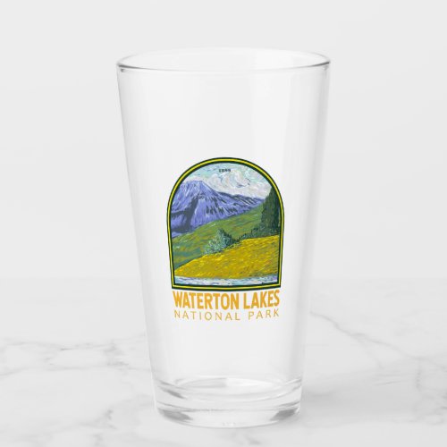 Waterton Lakes National Park Canada Travel Vintage Glass